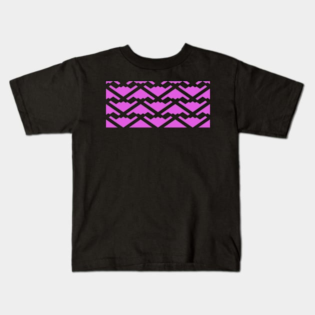 Northrop Grumman B-2 Spirit - Pink & White Pattern Design Kids T-Shirt by PlaneJaneDesign